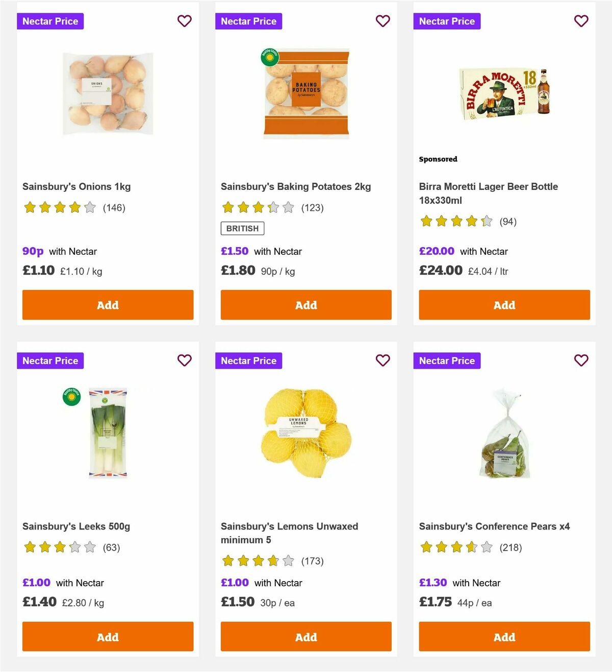 Sainsbury's Offers from 20 February