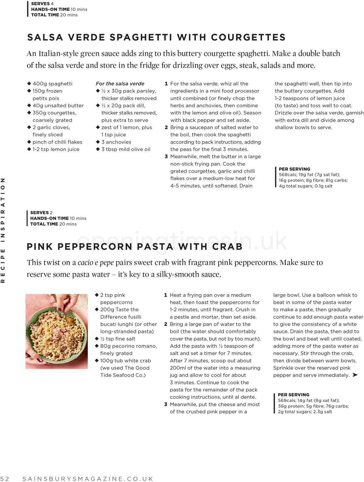 Sainsbury's Magazine March Offers from 10 March