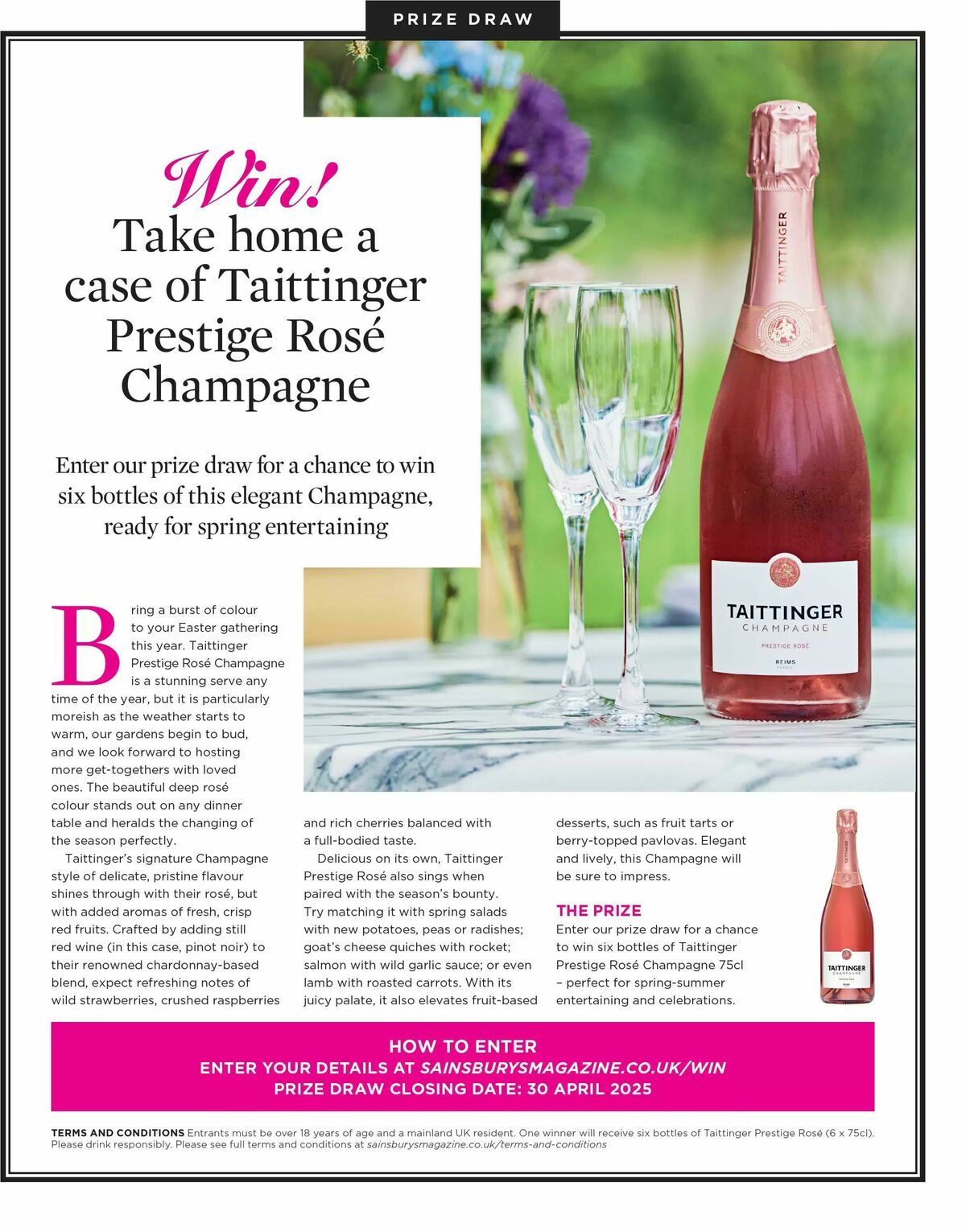 Sainsbury's Magazine April Offers from 1 April