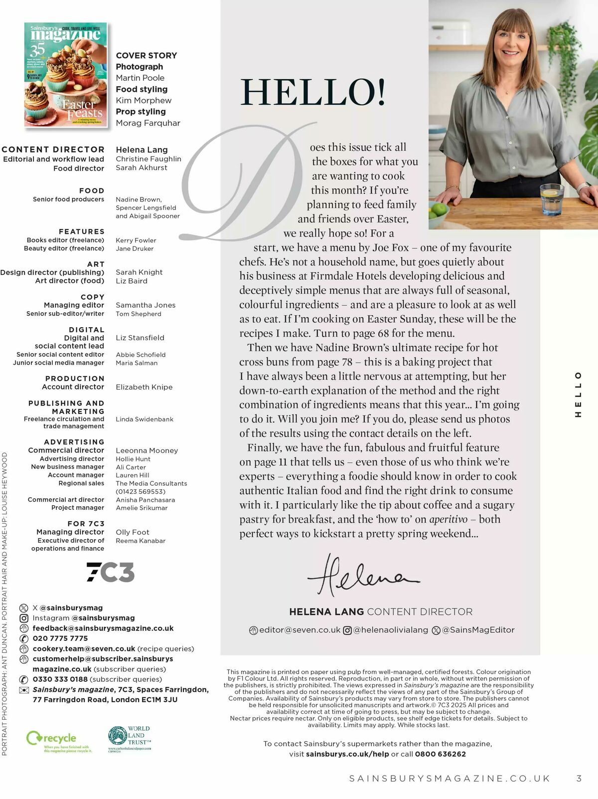 Sainsbury's Magazine April Offers from 1 April