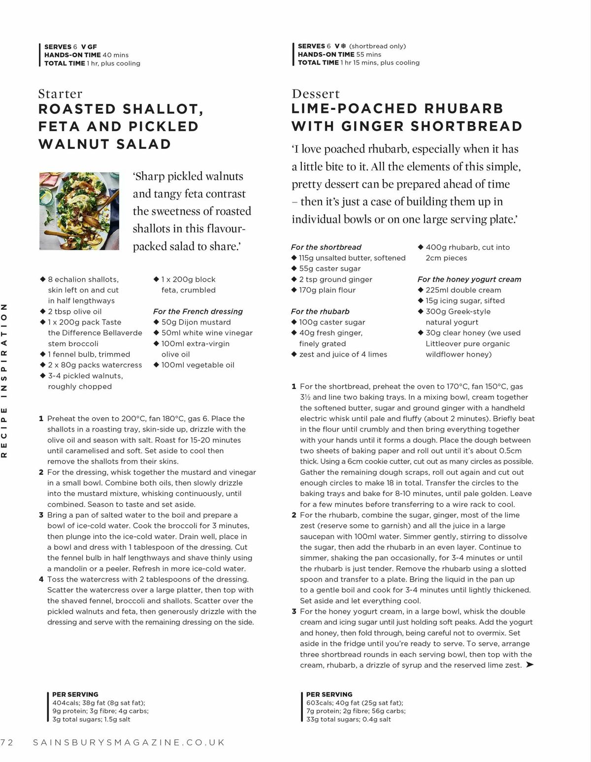 Sainsbury's Magazine April Offers from 1 April