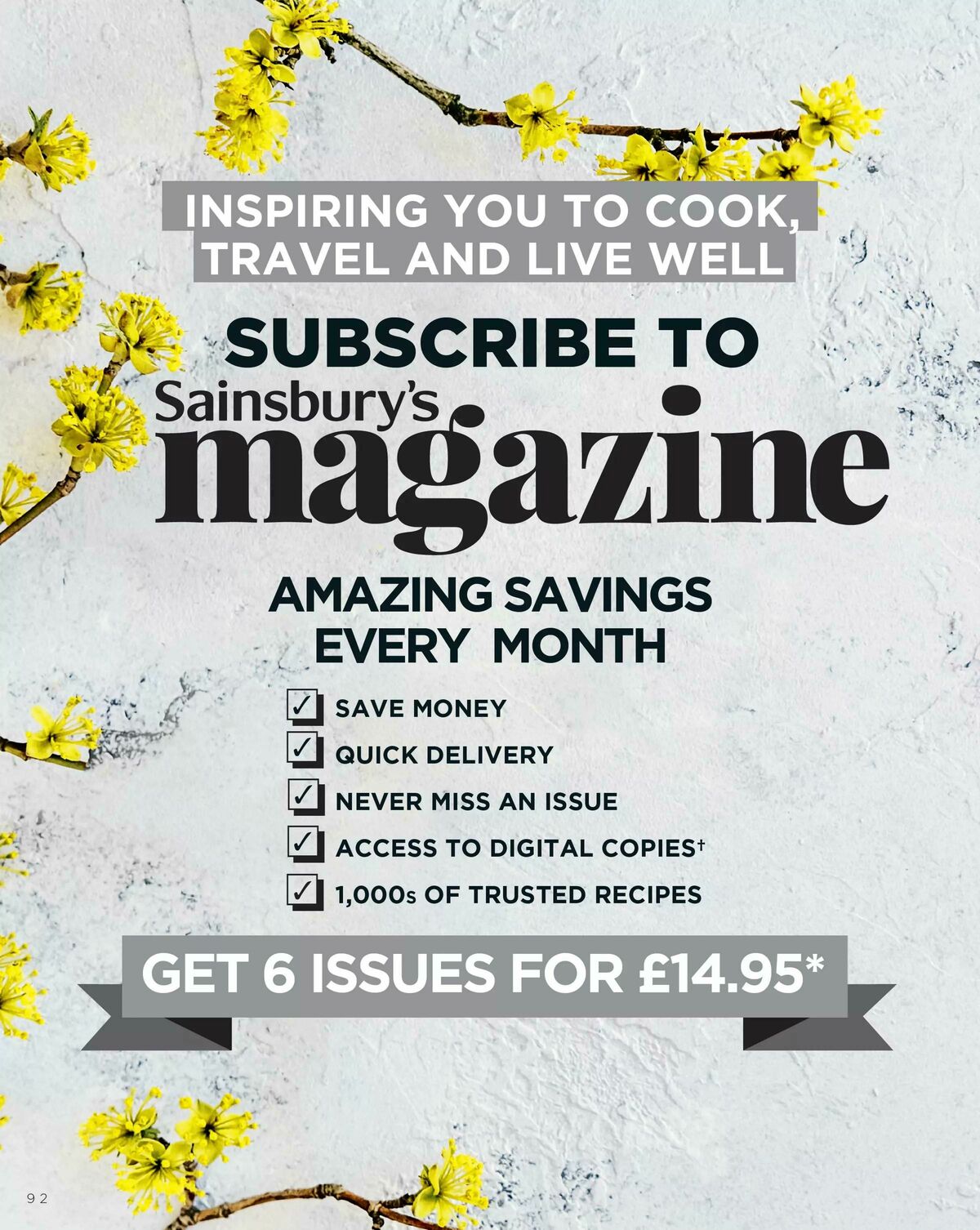 Sainsbury's Magazine April Offers from 1 April