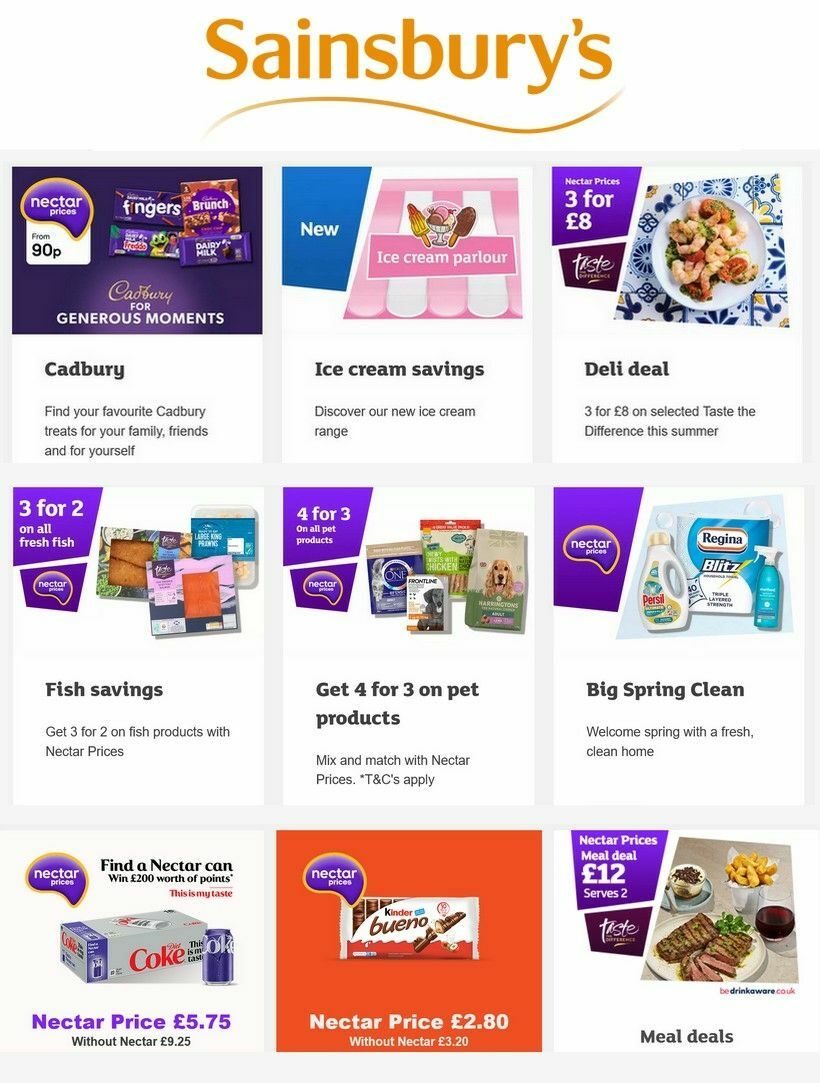 Sainsbury's Offers from 30 April