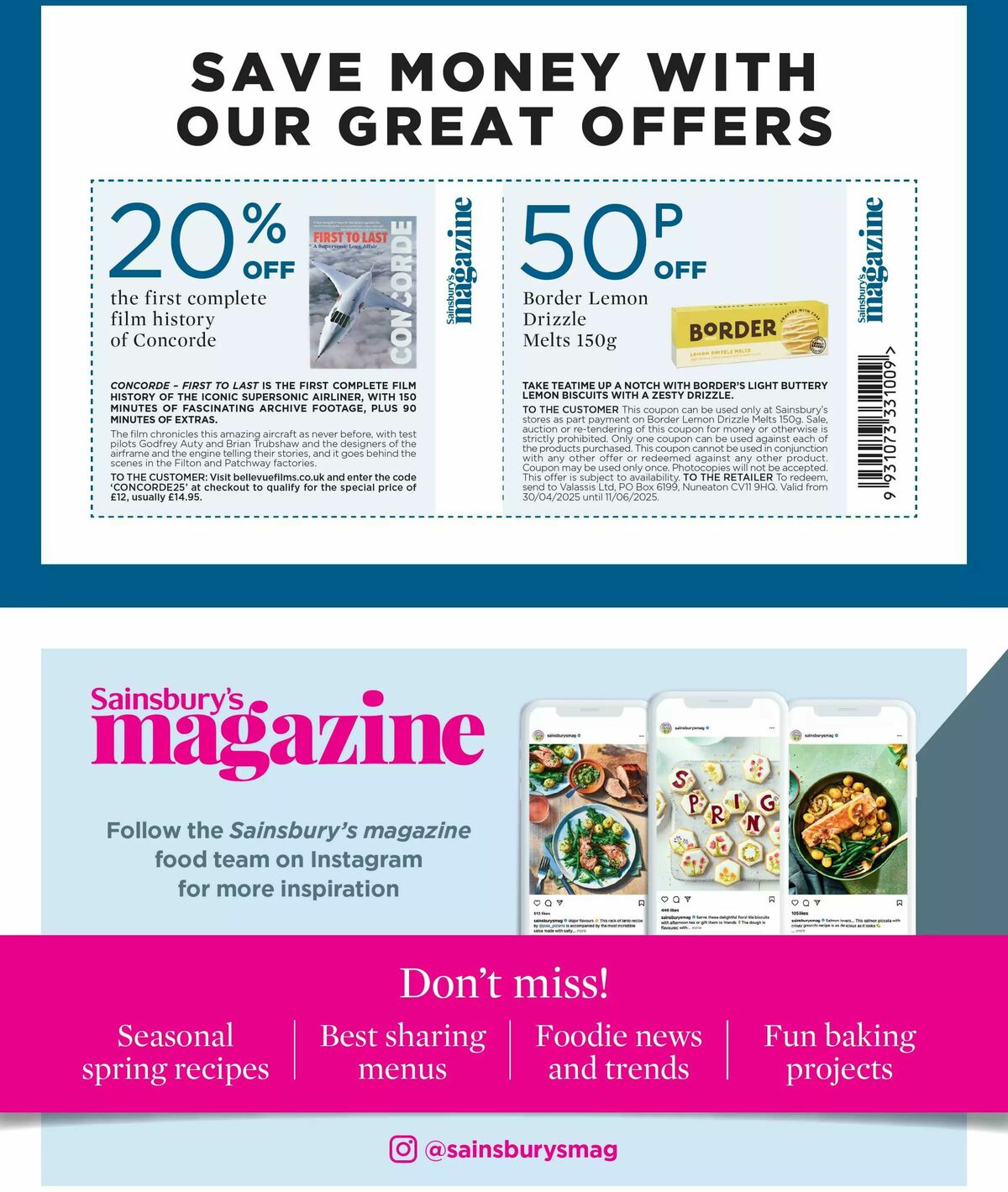 Sainsbury's Magazine May Offers from 1 May