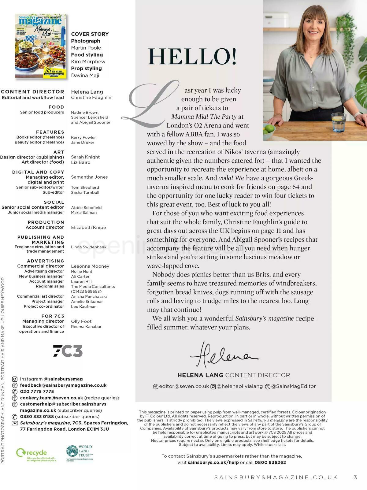 Sainsbury's Magazine July Offers from 1 July