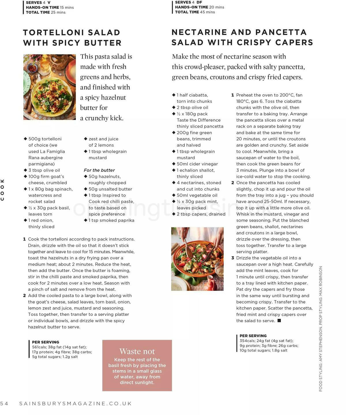 Sainsbury's Magazine July Offers from 1 July