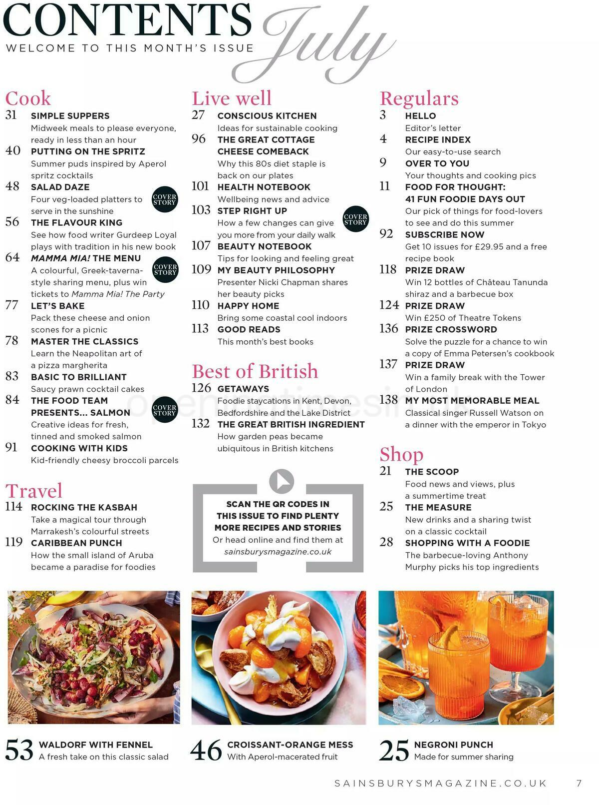 Sainsbury's Magazine July Offers from 1 July