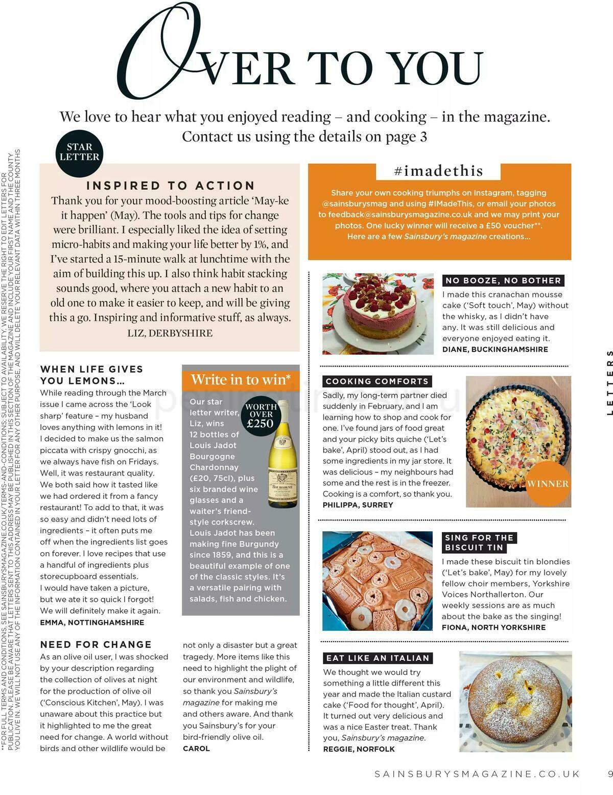 Sainsbury's Magazine July Offers from 1 July