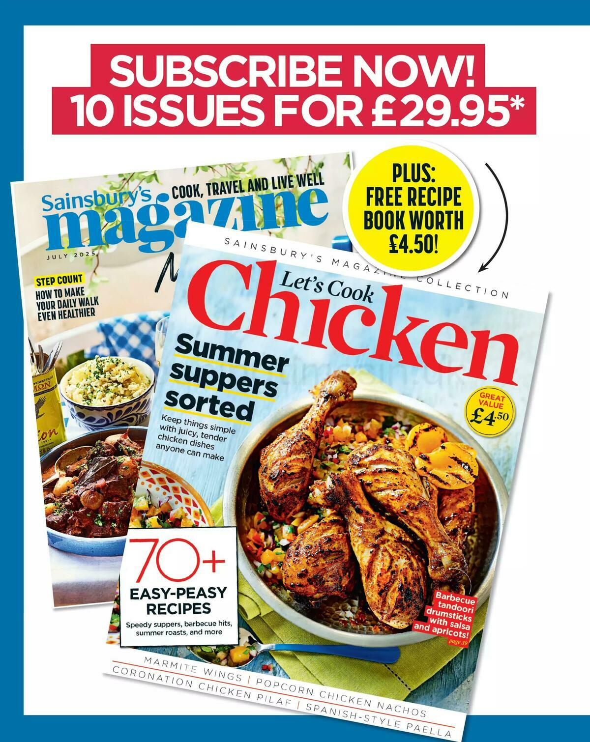Sainsbury's Magazine July Offers from 1 July