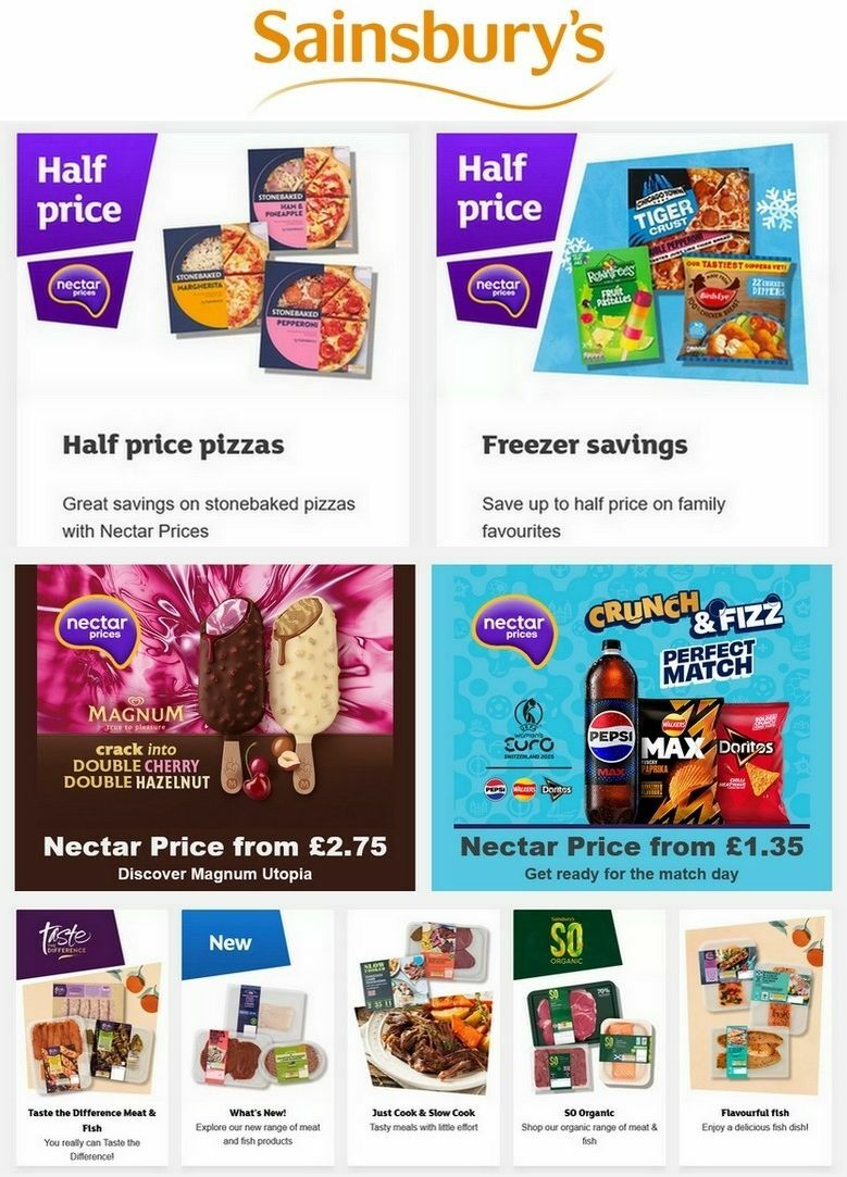 Sainsbury's Offers from 11 July