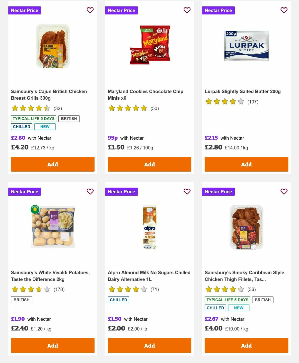 Sainsbury's Offers from 11 July
