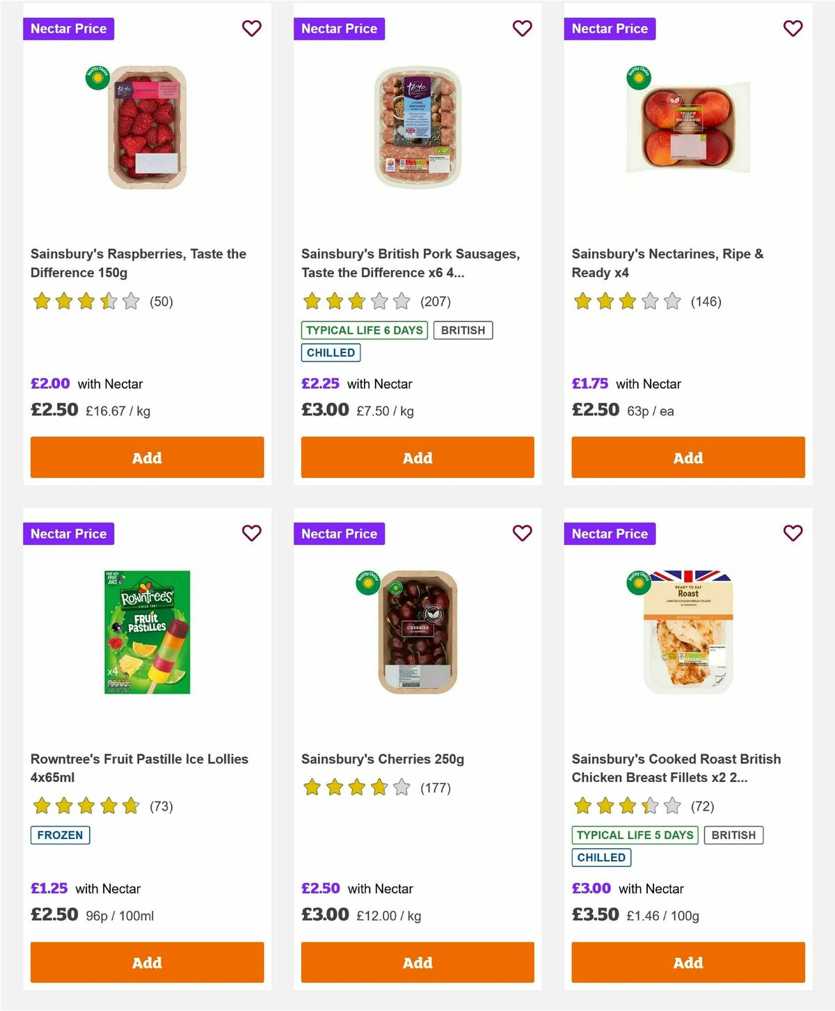 Sainsbury's Offers from 11 July