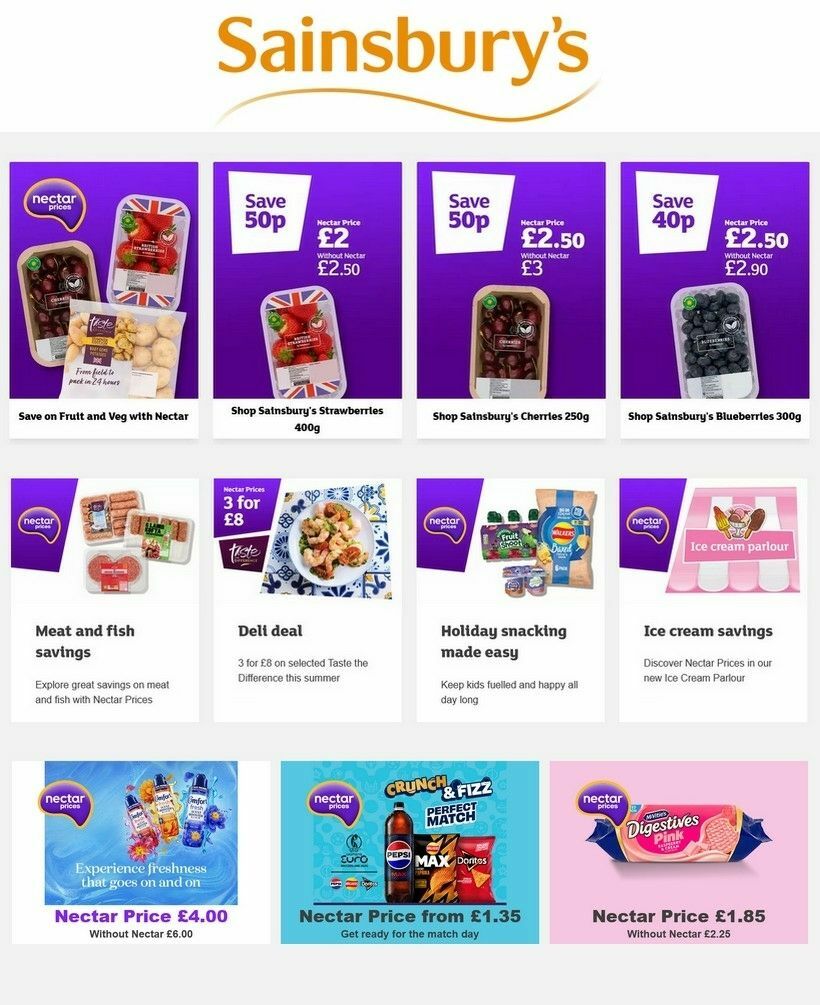Sainsbury's Offers from 18 July