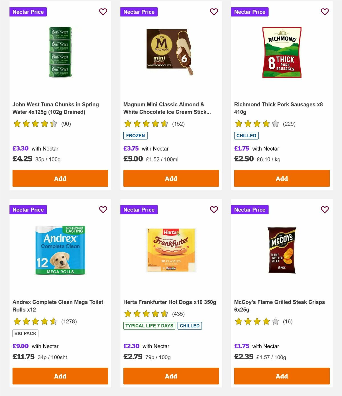 Sainsbury's Offers from 25 July