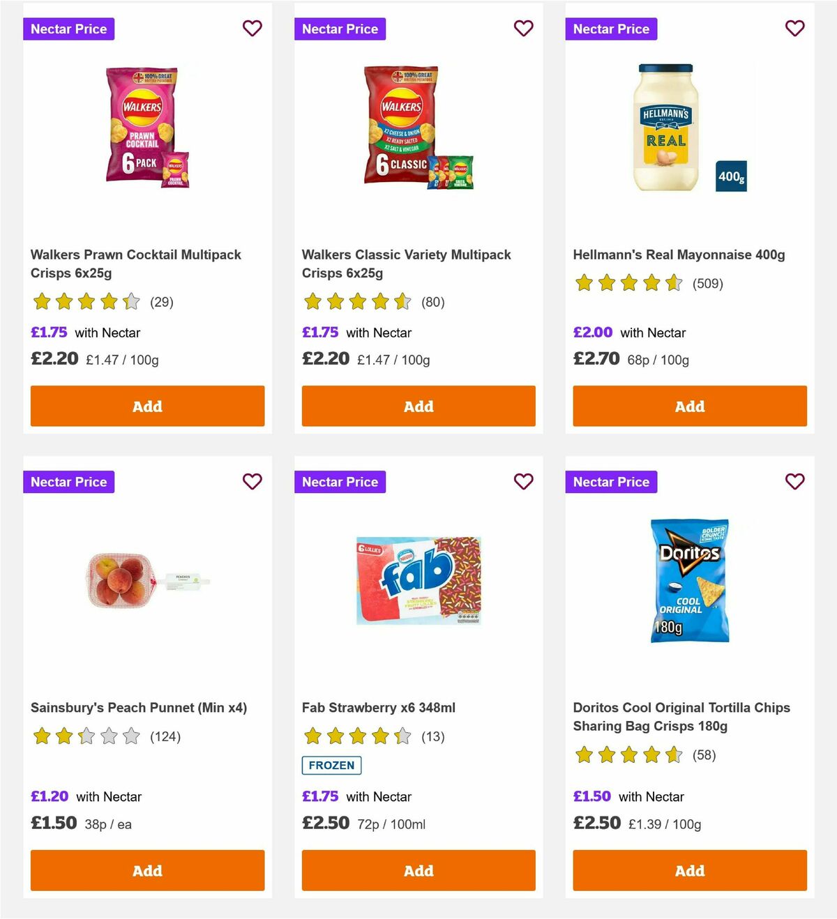 Sainsbury's Offers from 25 July