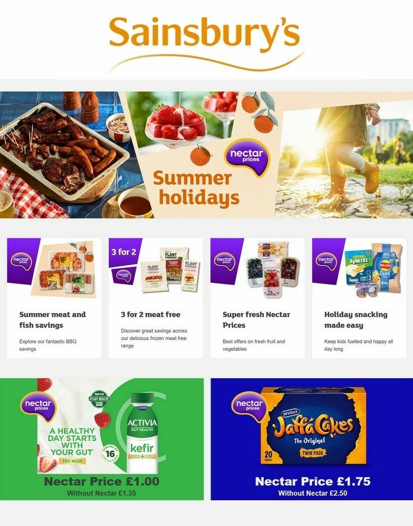 Sainsbury's Offers from 1 August