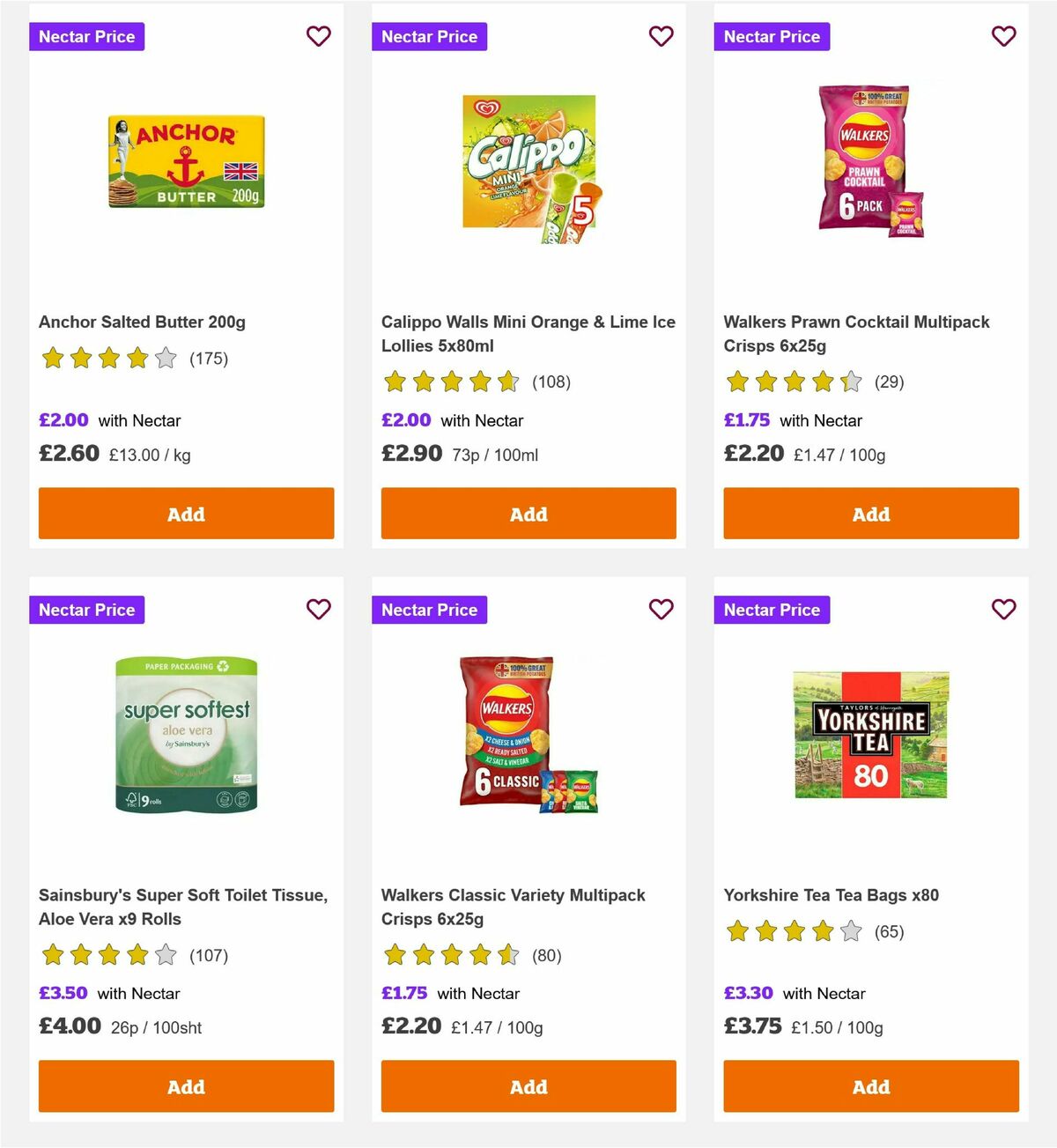 Sainsbury's Offers from 1 August