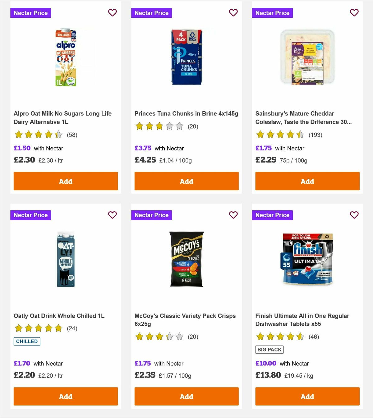 Sainsbury's Offers from 1 August