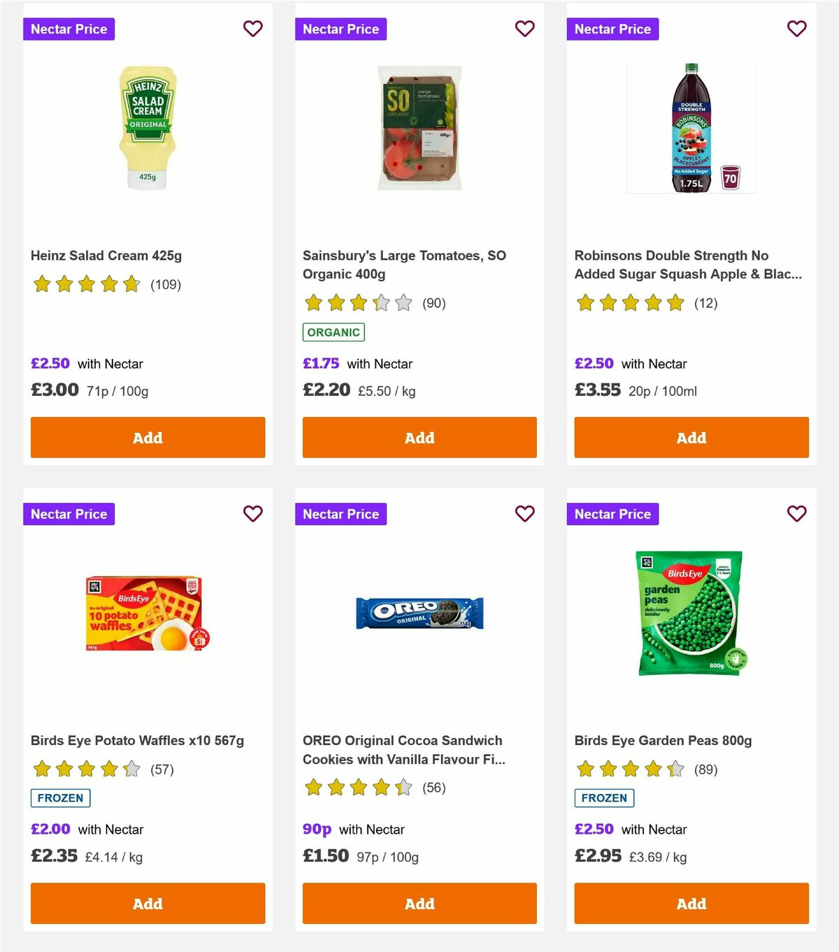 Sainsbury's Offers from 1 August