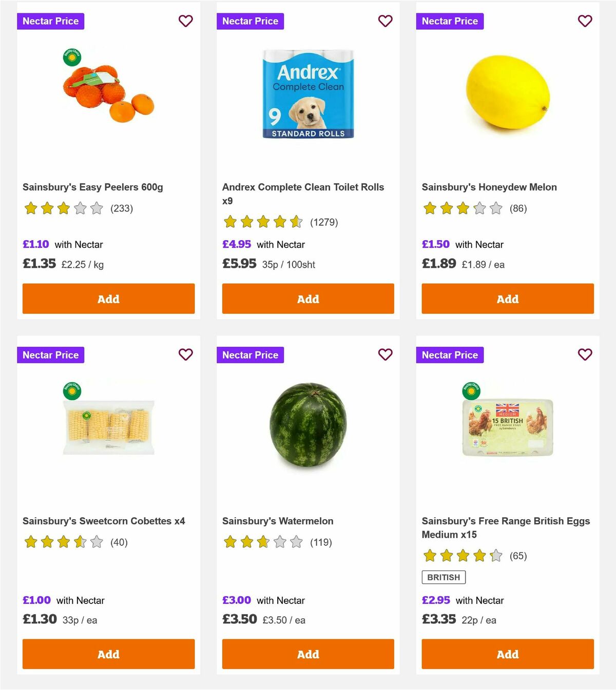 Sainsbury's Offers from 1 August