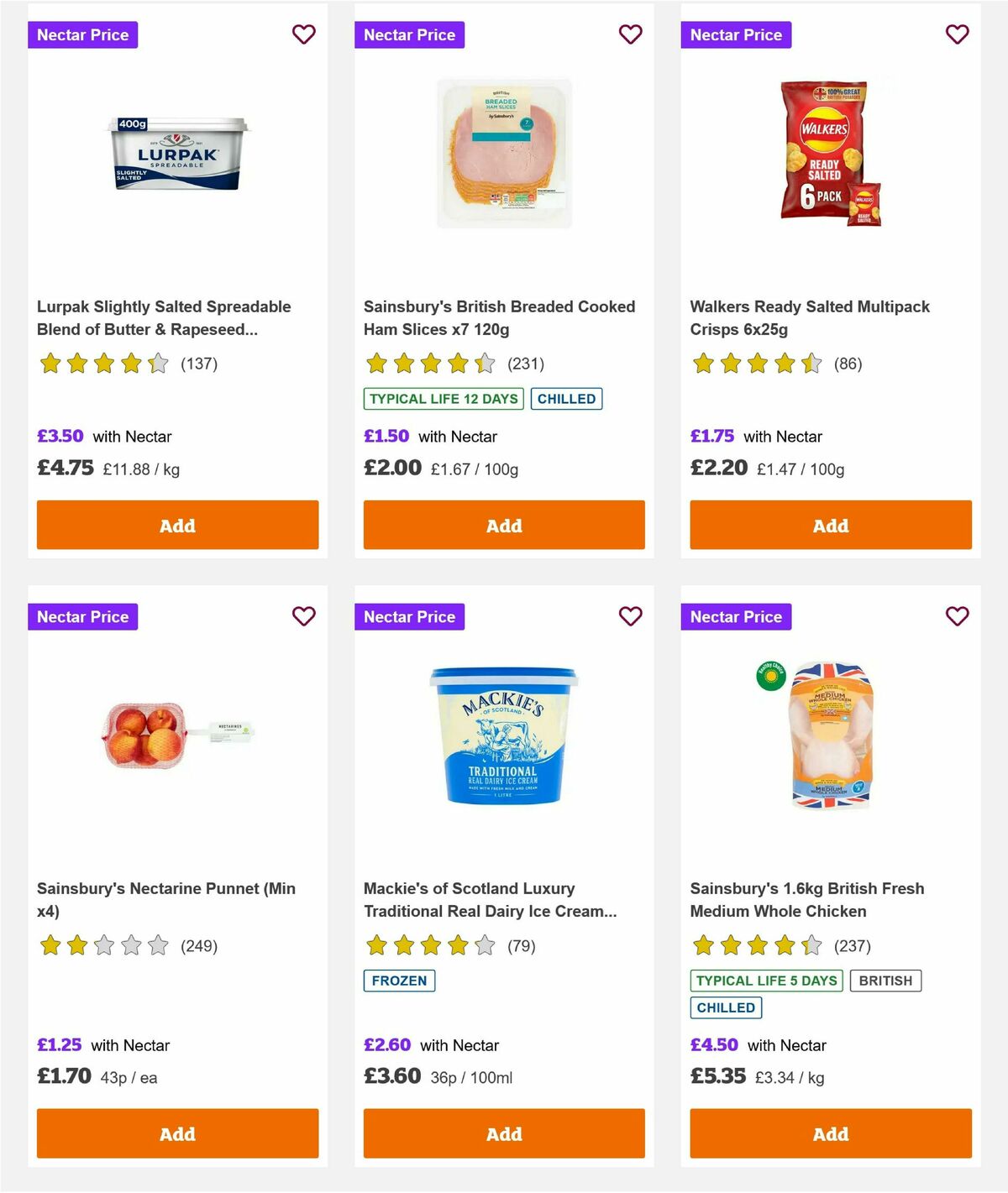 Sainsbury's Offers from 1 August