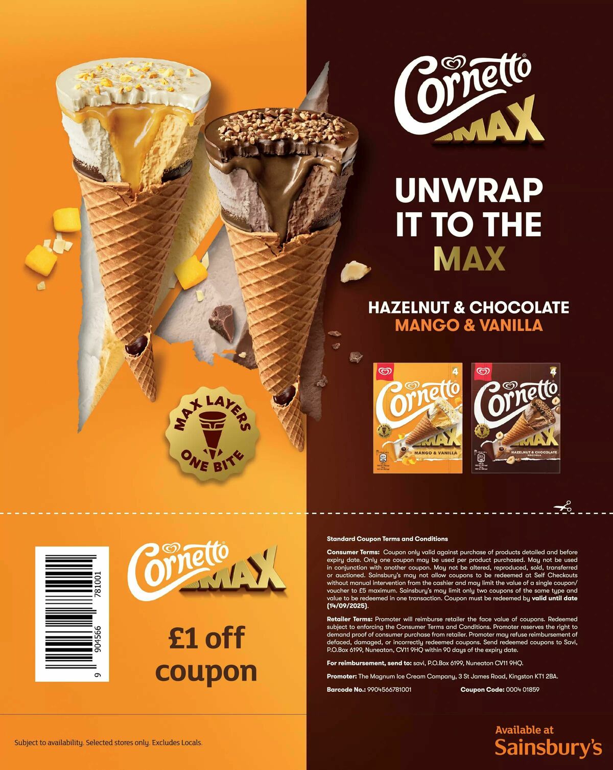 Sainsbury's Magazine August Offers from 1 August