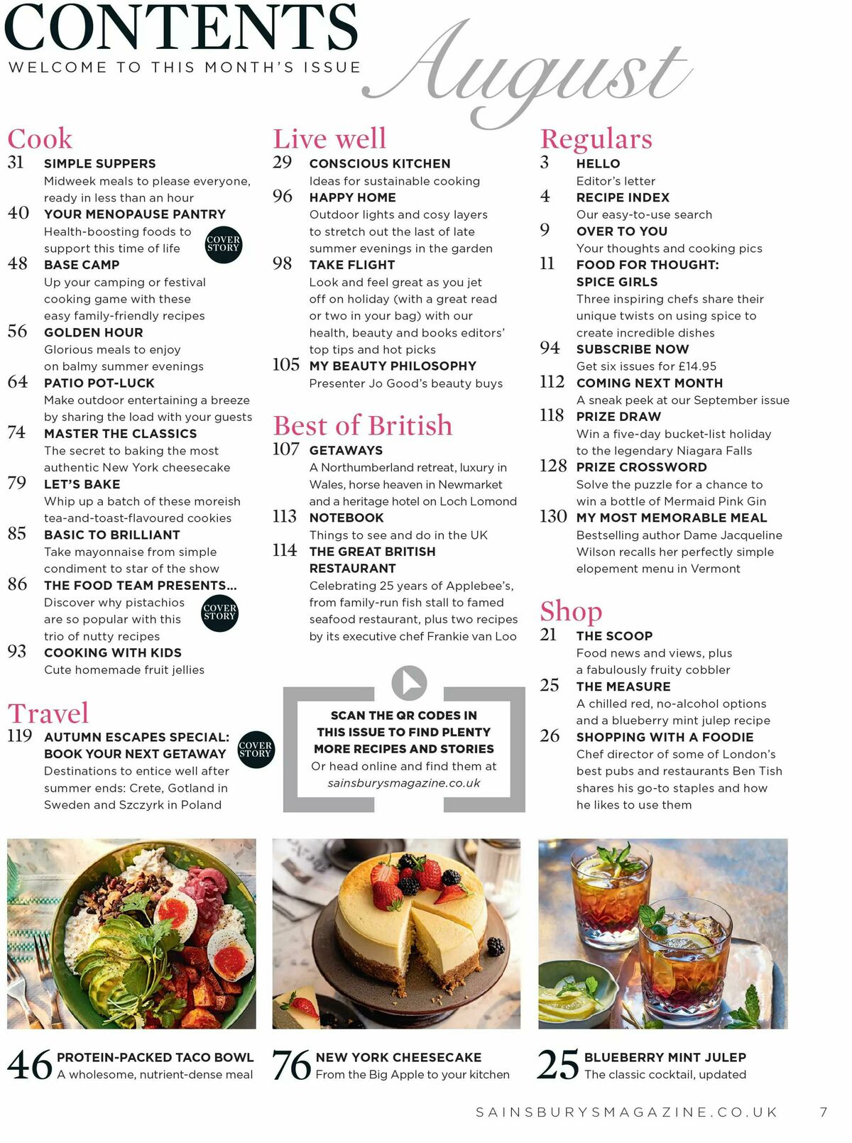 Sainsbury's Magazine August Offers from 1 August