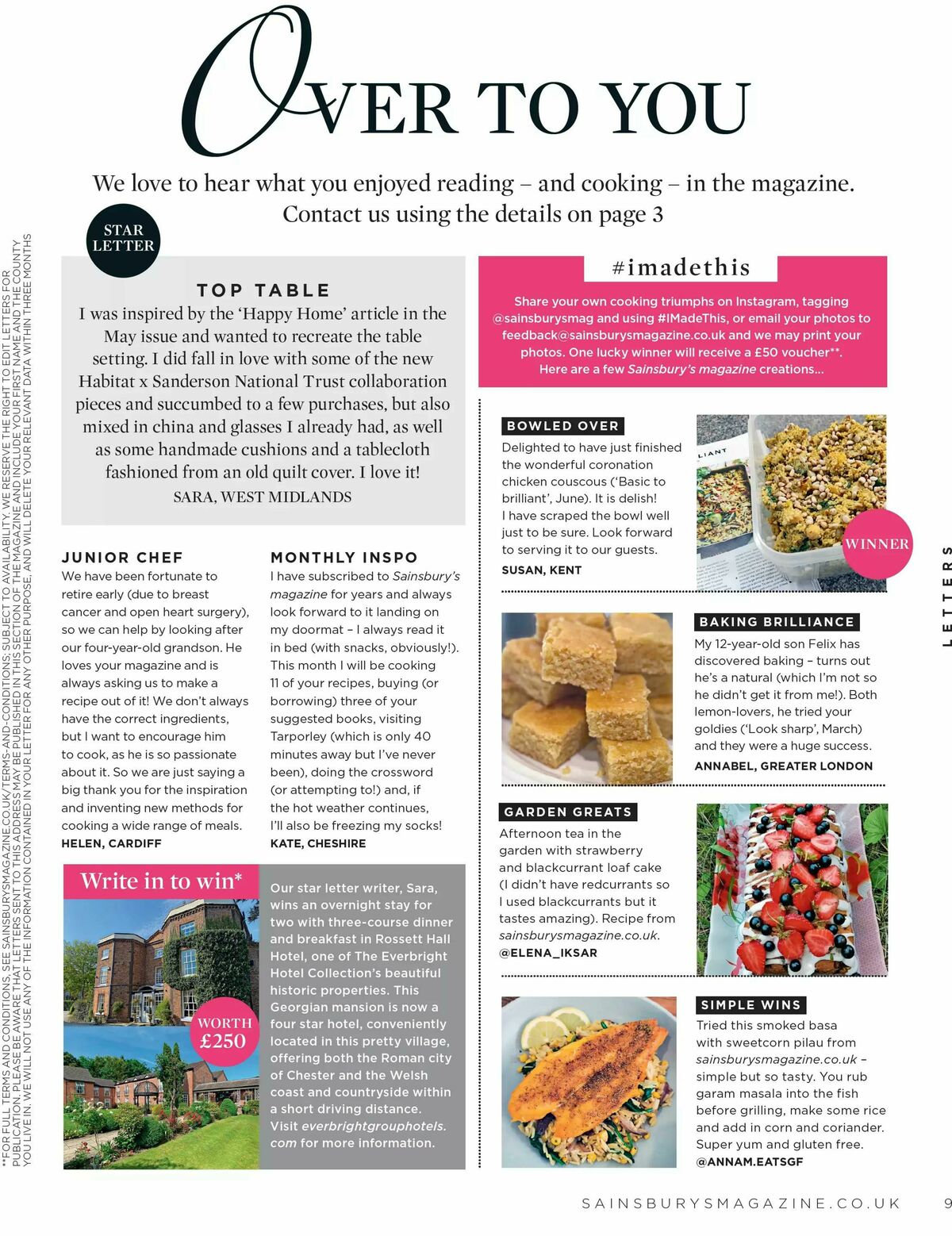 Sainsbury's Magazine August Offers from 1 August