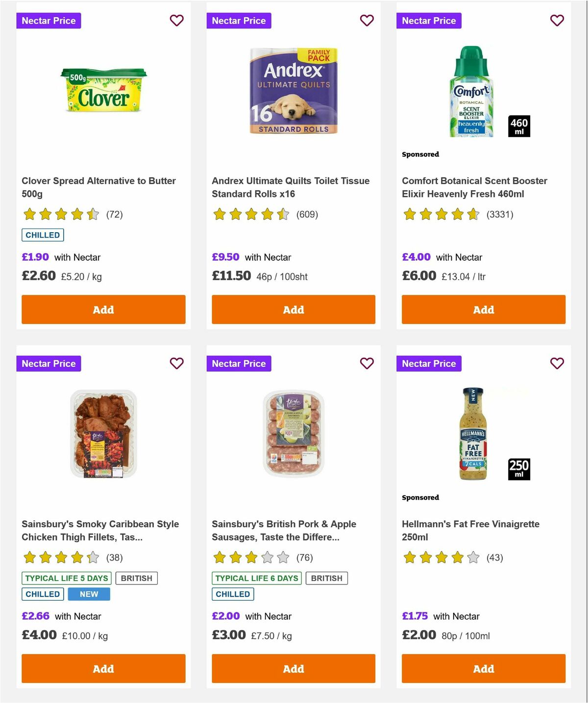 Sainsbury's Offers from 9 August