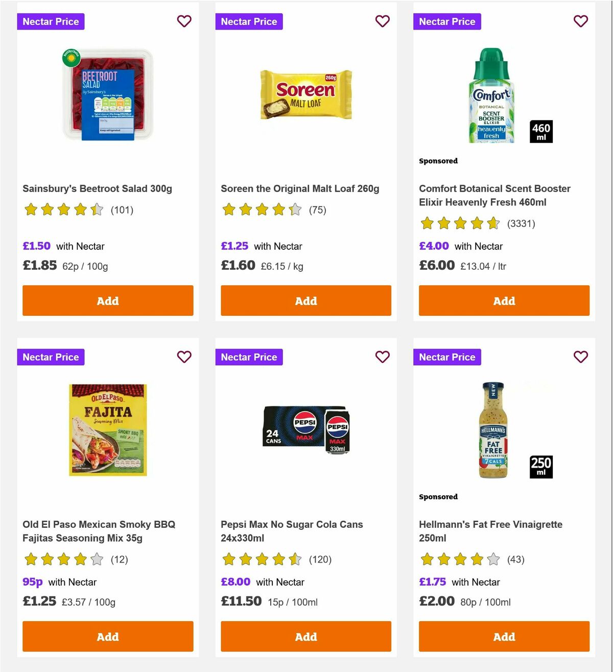 Sainsbury's Offers from 9 August