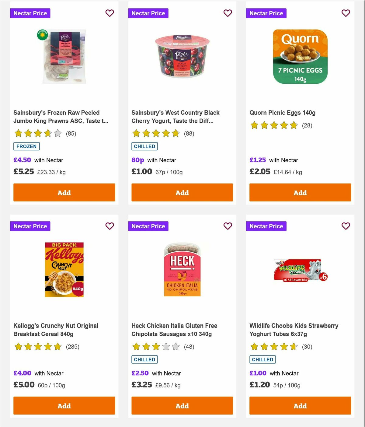 Sainsbury's Offers from 9 August
