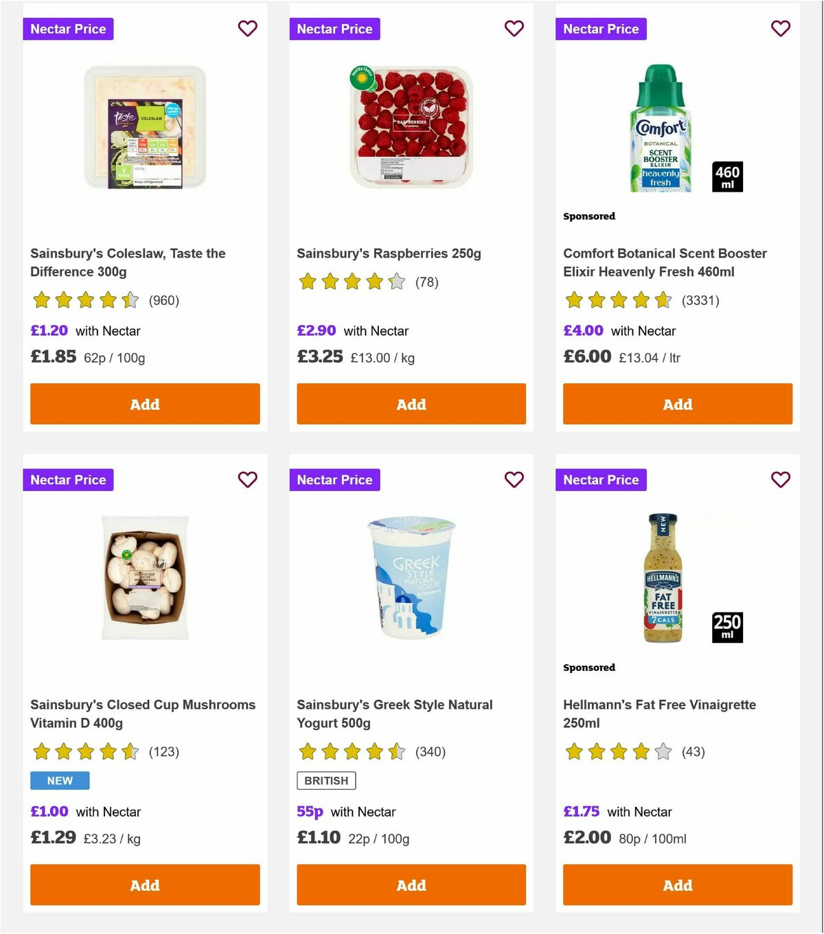 Sainsbury's Offers from 9 August