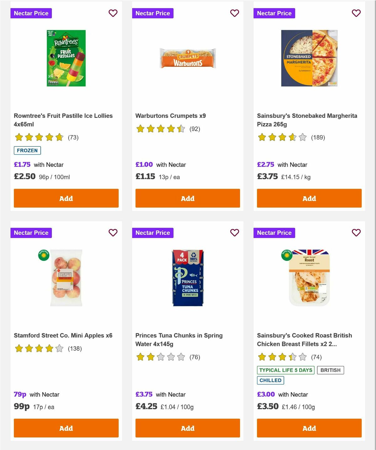 Sainsbury's Offers from 9 August