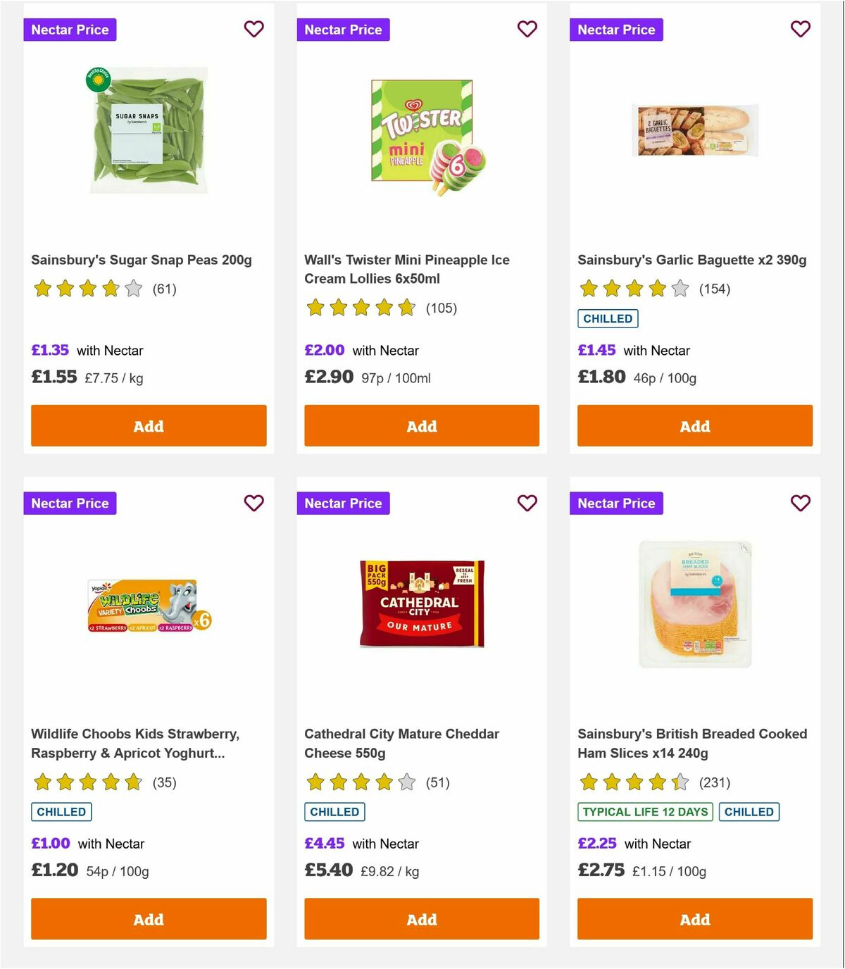 Sainsbury's Offers from 9 August