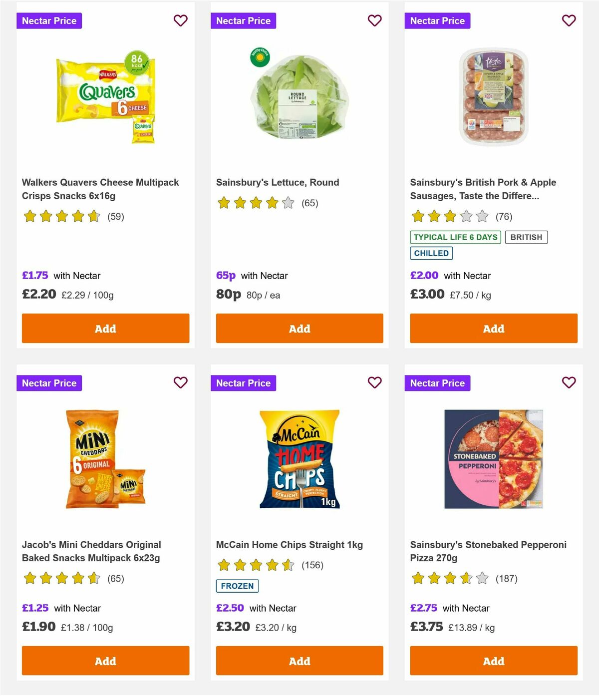 Sainsbury's Offers from 20 August