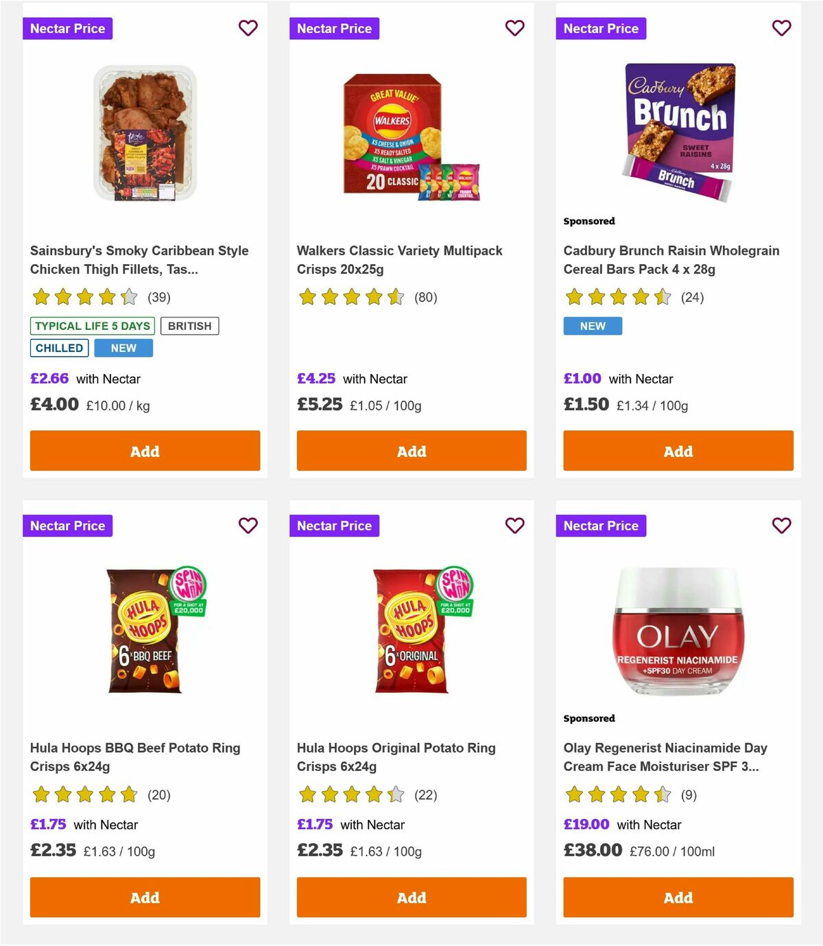 Sainsbury's Offers from 20 August