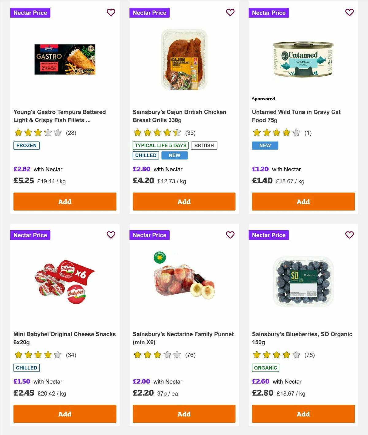 Sainsbury's Offers from 20 August