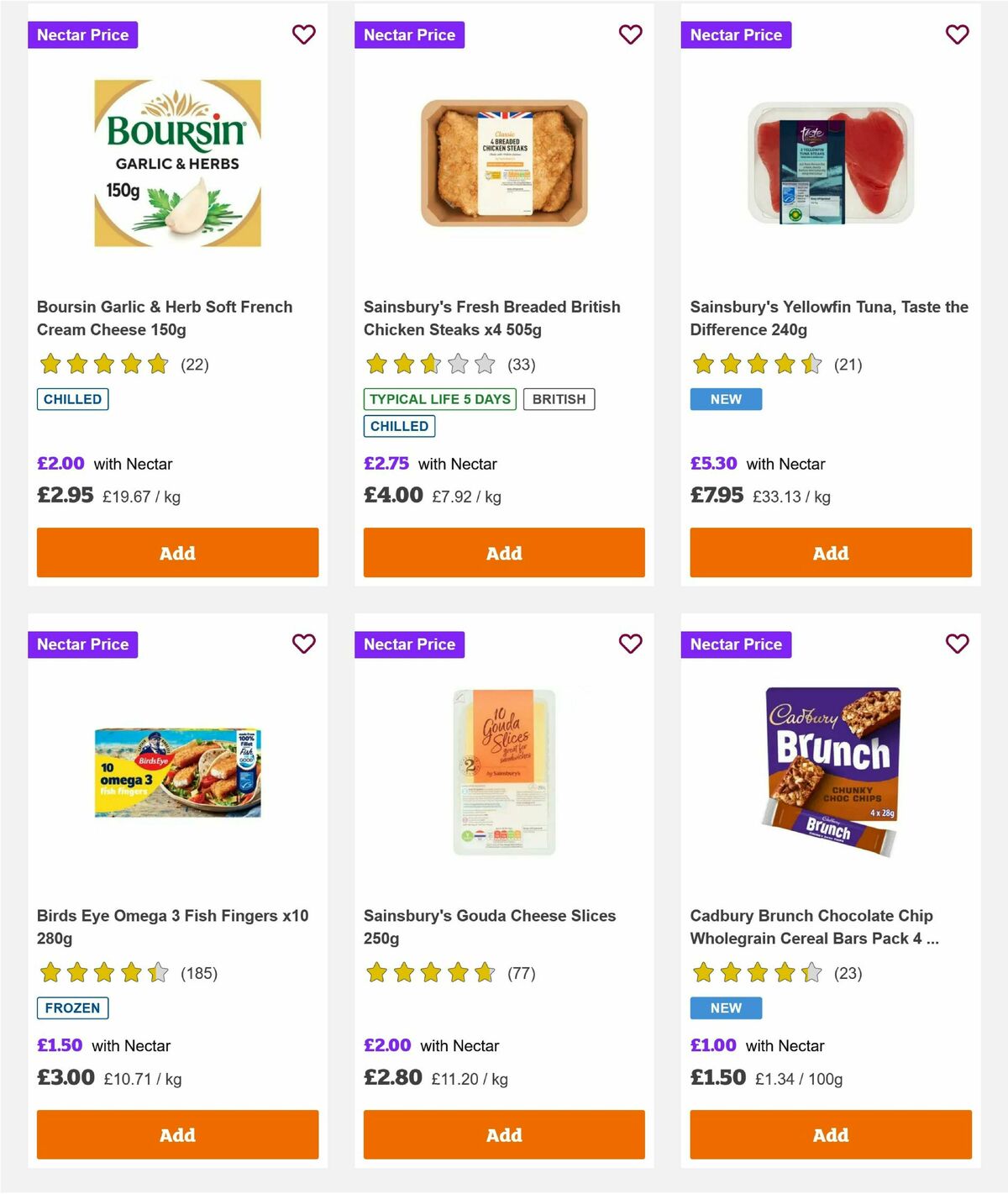 Sainsbury's Offers from 20 August