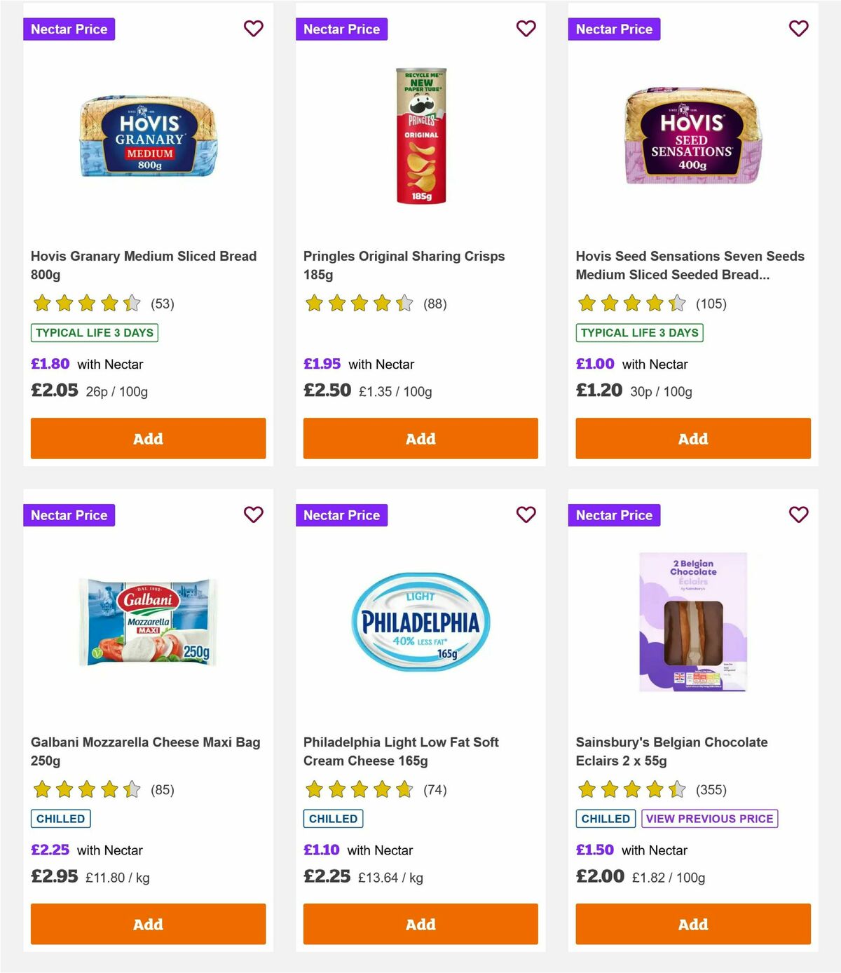 Sainsbury's Offers from 20 August