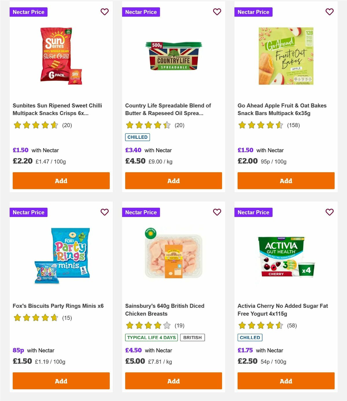 Sainsbury's Offers from 20 August
