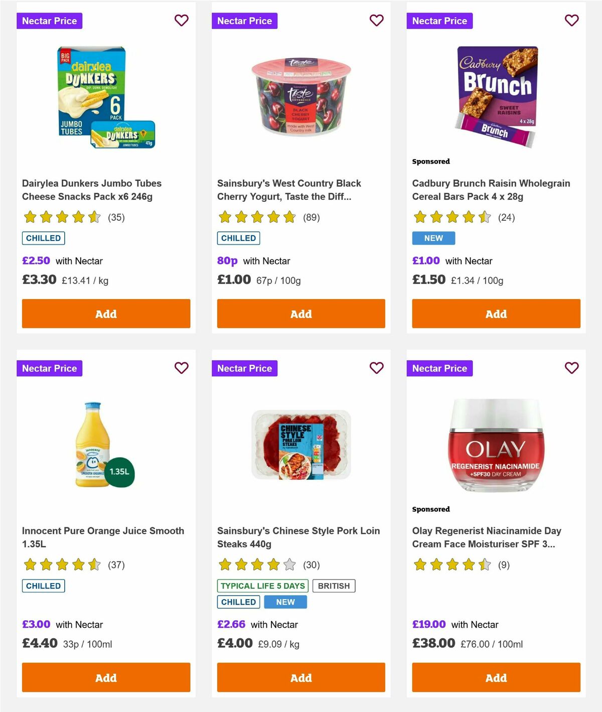 Sainsbury's Offers from 20 August