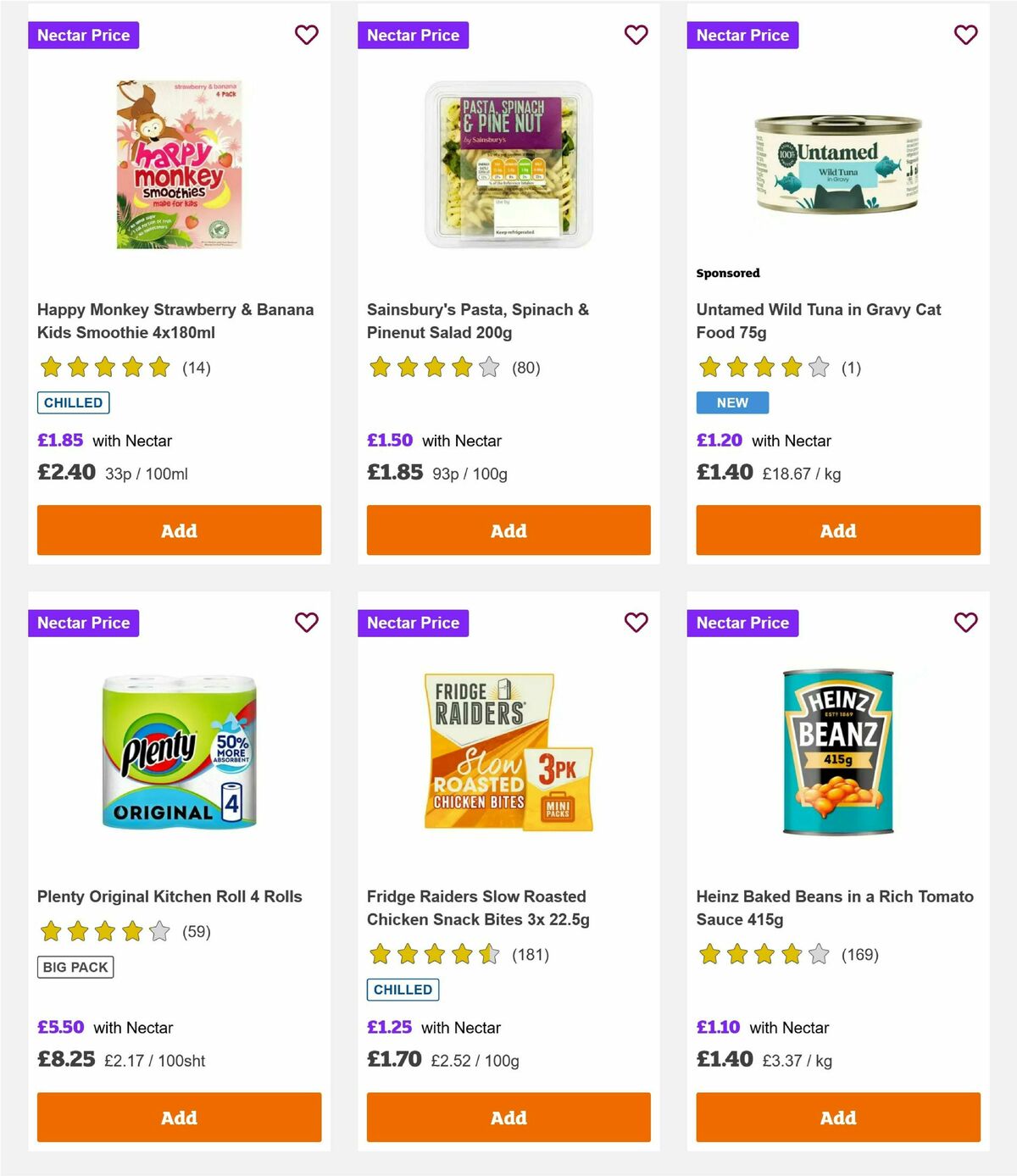 Sainsbury's Offers from 20 August