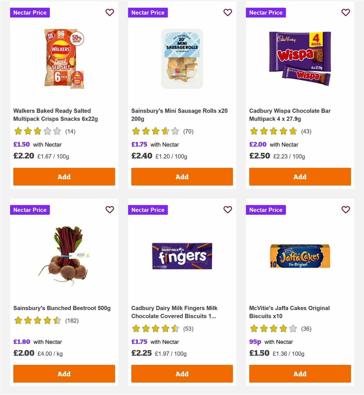 Sainsbury's Offers from 20 August