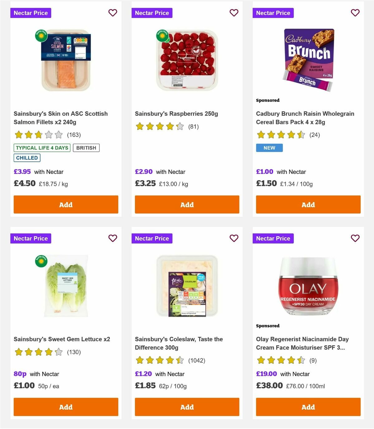 Sainsbury's Offers from 20 August