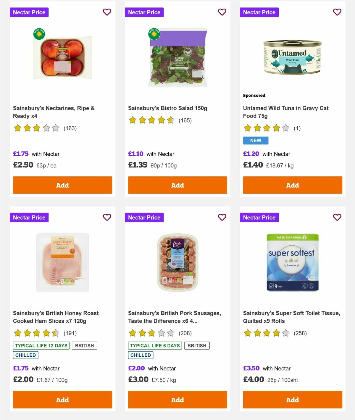 Sainsbury's Offers from 20 August