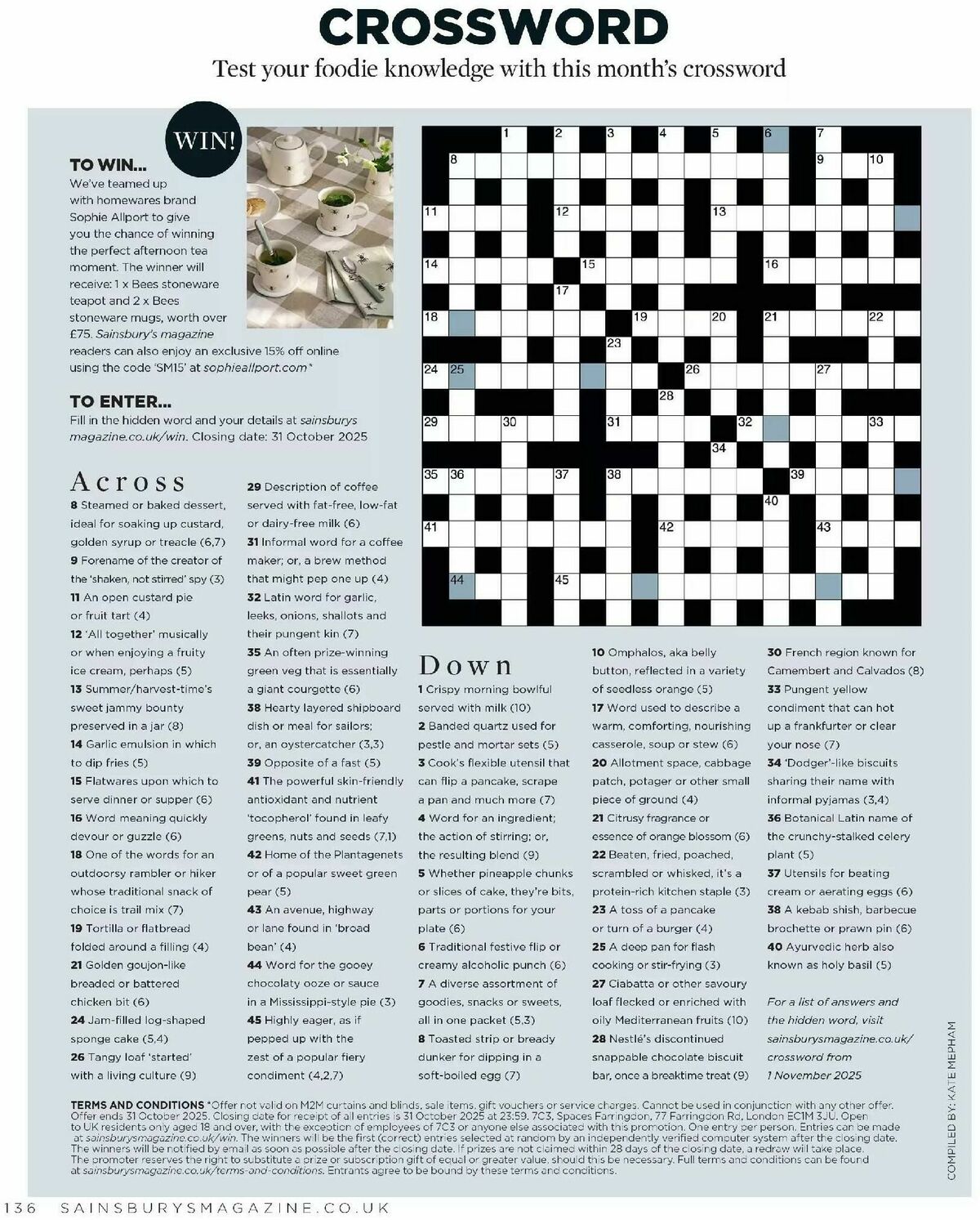 Sainsbury's Magazine September Offers from 1 September