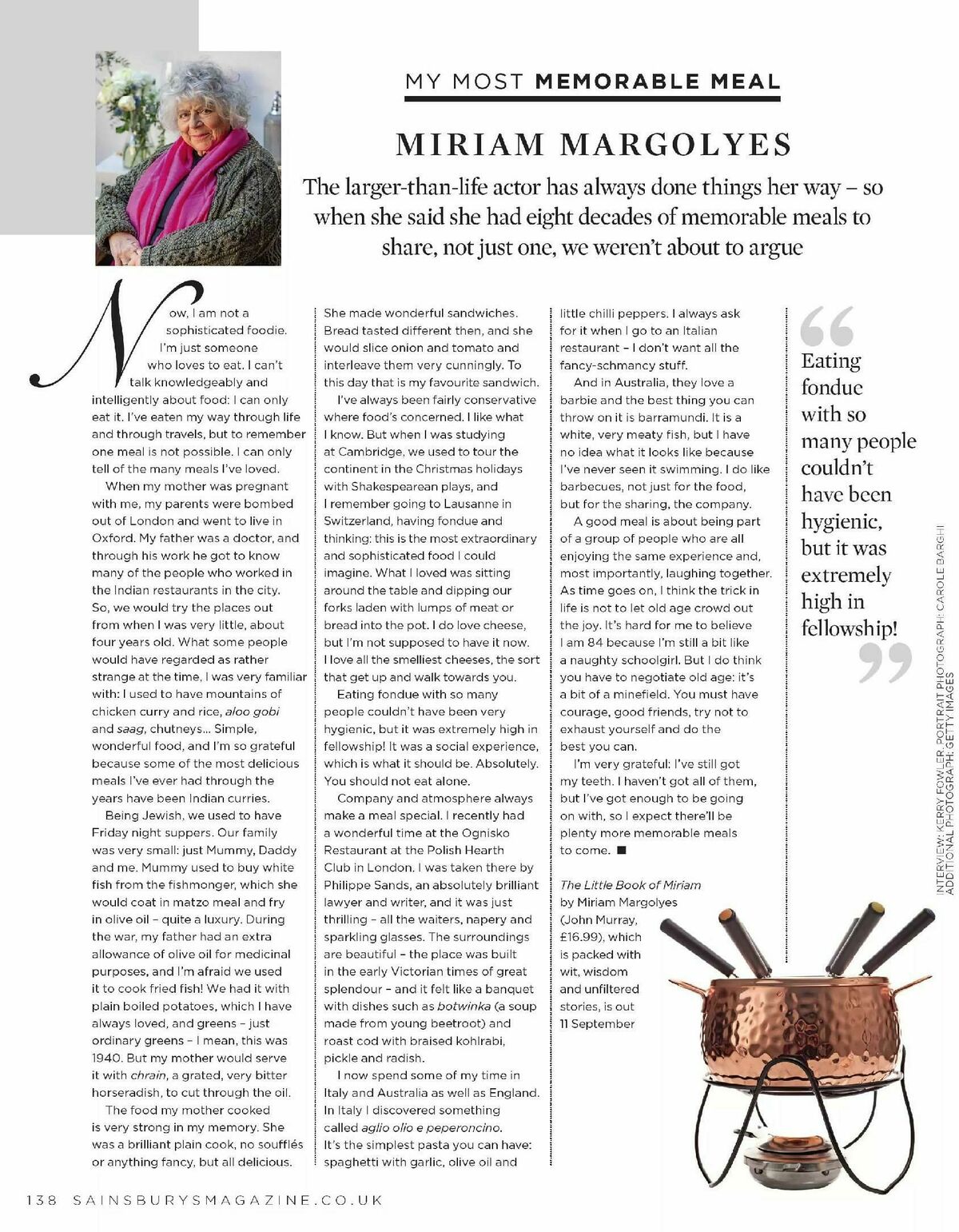 Sainsbury's Magazine September Offers from 1 September