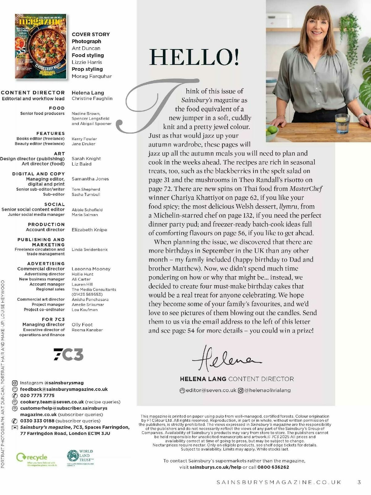 Sainsbury's Magazine September Offers from 1 September