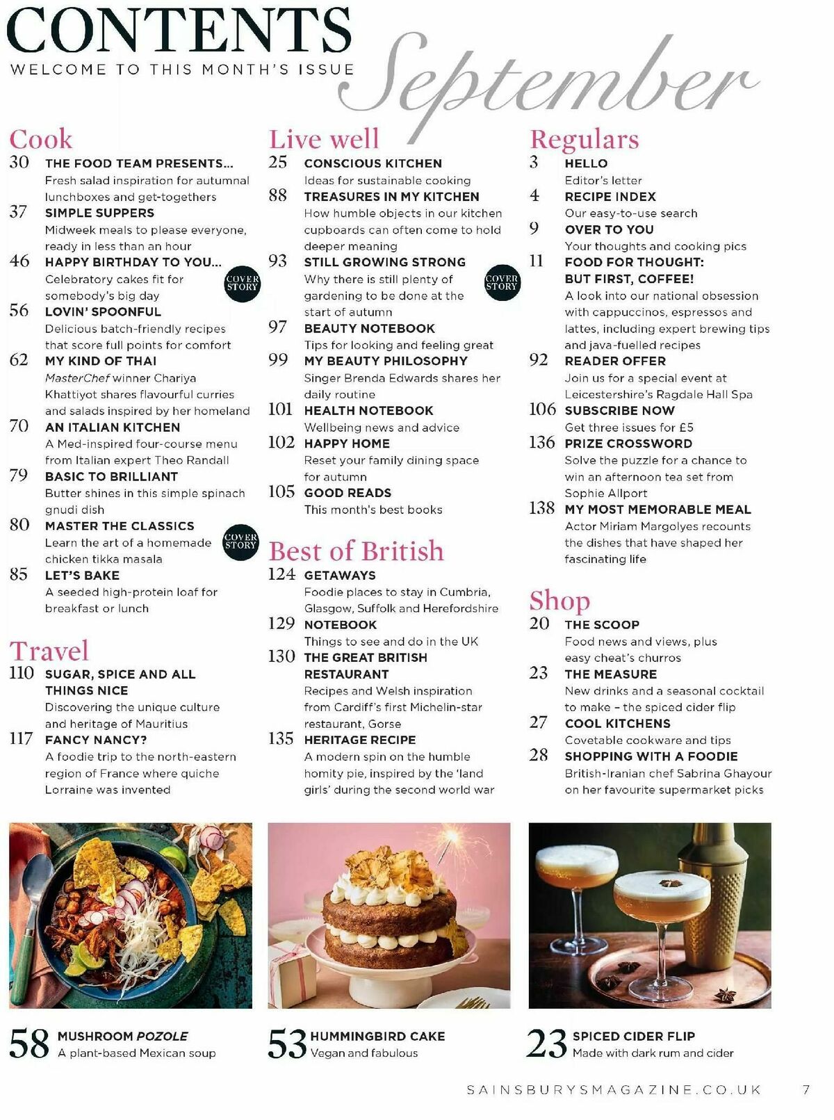 Sainsbury's Magazine September Offers from 1 September