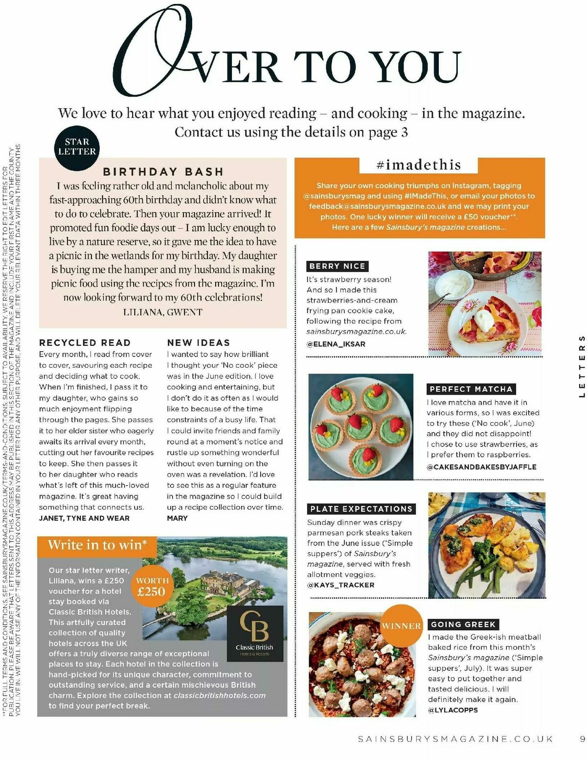 Sainsbury's Magazine September Offers from 1 September